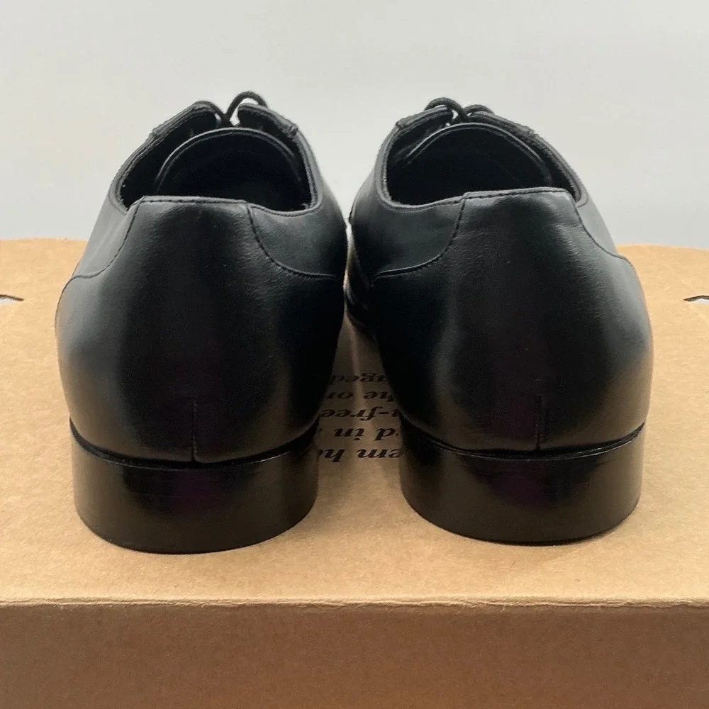 Abound Mens Black Lace Up Derby Dress Shoes OrthoLite Eco Insole